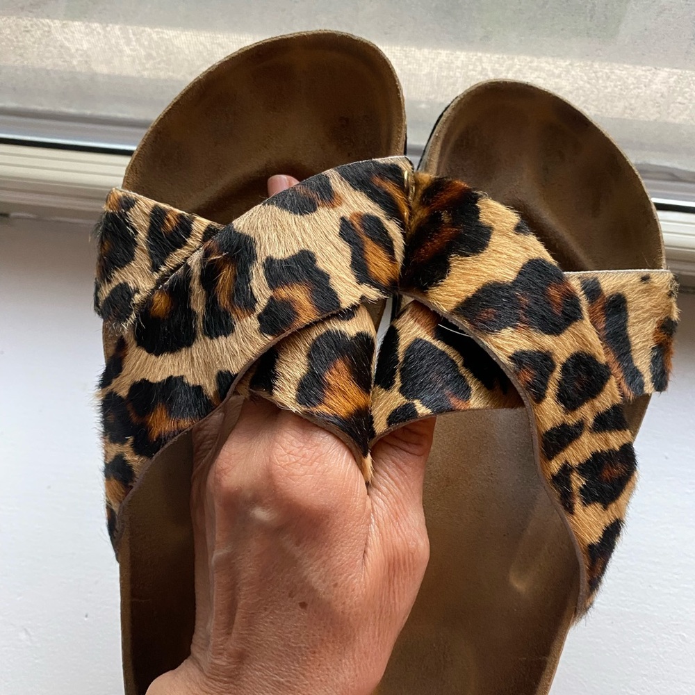 Aldo Leopard platform Sandals